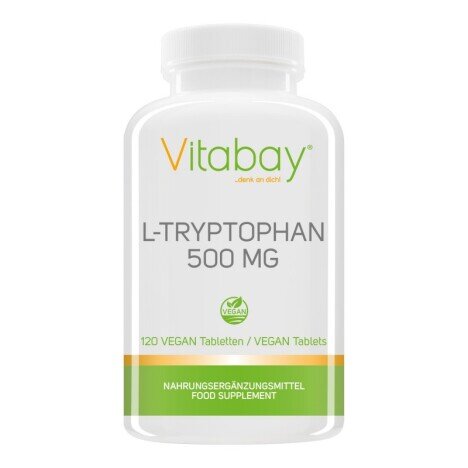 Vitabay L-Triptofan - 500 mg - 120 Tablete Vegan